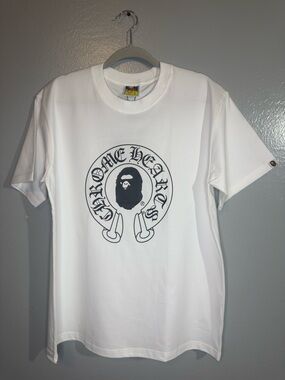 Chrome Hearts X Bape White Tee - Men